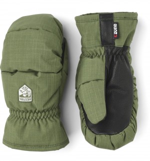 Kids' Hestra Foss Jr. Mitt Mittens Gloves Green | PRFKUJ059