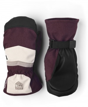 Kids' Hestra GORE-TEX Atlas Jr. Mitt Mittens Gloves Bordeaux | GSJNTX912