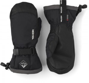 Kids' Hestra Gauntlet CZone Jr. Mitt Mittens Gloves Black | XKRHGN260