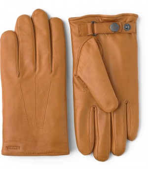 Men's Hestra Nelson Leather Gloves Cork | FOMULA612