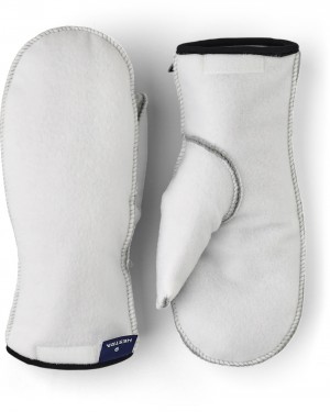 Men's Hestra Patrol Liner Mitt Liners & Inner Gloves White | DEJMXG659