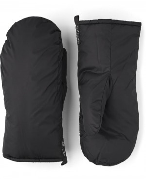 Men's Hestra Primaloft Extreme Liner Mitt Liners & Inner Gloves Black | QGEDTR731