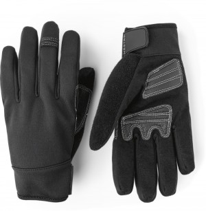 Men's Hestra Tactility Outdoor & Hiking Gloves Black | ZDONQB047