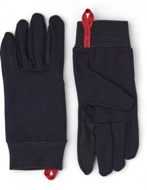 Men's Hestra Touch Point Active Liners & Inner Gloves Navy | XQBWAG082