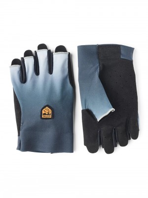 Men's Hestra Ventair Short 5-finger Bike & Mtb Gloves Blue | HIQRFO874