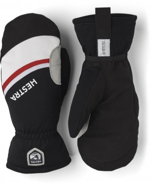 Men's Hestra Windstopper Race Tracker Mitt Cross Country Gloves Black | UQIJXB091