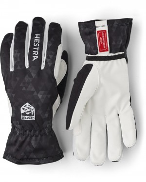 Men's Hestra Windstopper Touring Cross Country Gloves Black | WQEBKH794