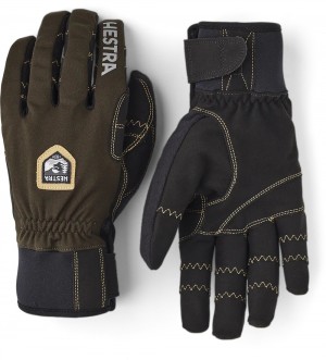 Women's Hestra Biathlon Trigger Comp Outdoor & Hiking Gloves Dark Forest | VINEJF312