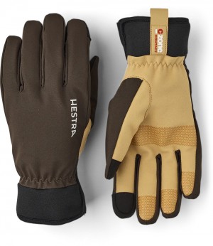 Women's Hestra CZone Contact Waterproof Gloves Dark Forest | KDFIOR520