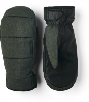 Women's Hestra CZone Frame Mitt Waterproof Gloves Forest | BVJEOK701