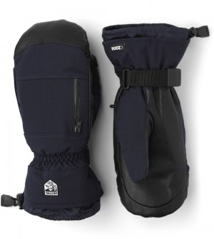 Women's Hestra CZone Pointer Mitt Waterproof Gloves Navy | DRBQTN425