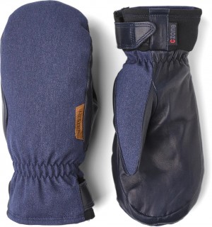 Women's Hestra CZone Primaloft Inverno Mitt Waterproof Gloves Navy | VFSMCZ945