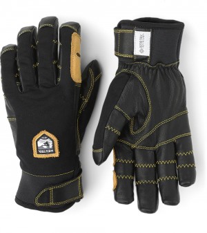 Women's Hestra Ergo Grip Active Cross Country Ski Gloves Black | XBJNTS569