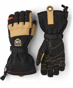 Women's Hestra Ergo Grip CZone Tactility Long Waterproof Gloves Black | HBSKMJ760