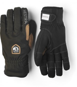 Women's Hestra Ergo Grip Wool Touring Cross Country Ski Gloves Dark Forest | SACXBP975