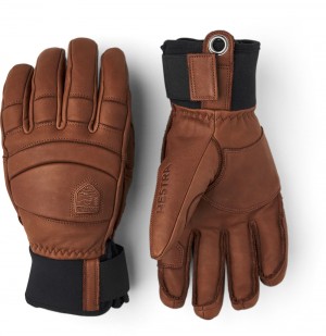 Women's Hestra Fall Line Ski Gloves Brown | XDAPZS257