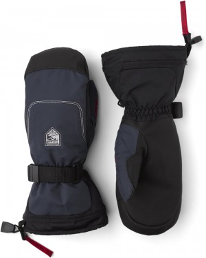 Women's Hestra Gauntlet Sr. Mitt Ski Gloves Dark Navy | PRBLWU167