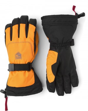 Women's Hestra Gauntlet Sr. Ski Gloves Orange | ETMPNJ740