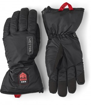 Women's Hestra Heated Liner Liners & Inner Gloves Black | AYPFVZ302