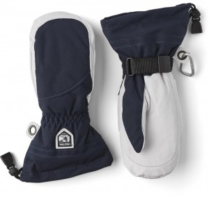 Women's Hestra Heli Ski Female Mitt Ski Gloves Navy/White | RSIYVQ837