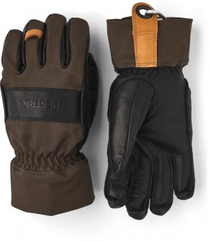 Women's Hestra Highland Outdoor & Hiking Gloves Dark Forest | FGDLYT794