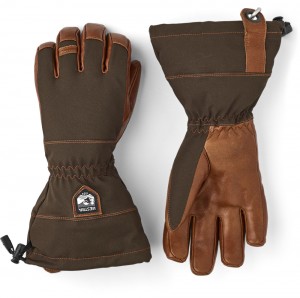 Women's Hestra Hunter's Gauntlet CZone Waterproof Gloves Dark Forest | UGHJPE589