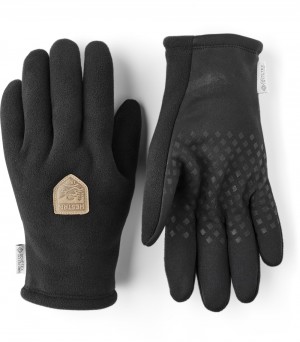 Women's Hestra Infinium Fleece Outdoor & Hiking Gloves Black | UEFRZA039