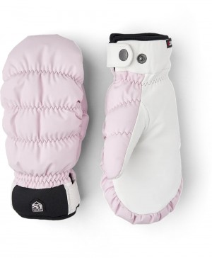 Women's Hestra Luomi CZone Female Mitt Ski Gloves Pink | GDXVNT508