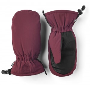 Women's Hestra Mist Mitt Ski Gloves Bordeaux | XJCZBP192