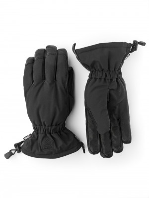 Women's Hestra Mist Ski Gloves Black | YLZFHD951