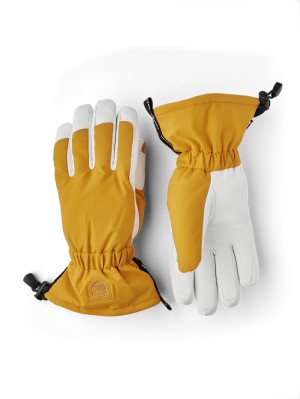 Women's Hestra Mist Ski Gloves Orange | WVSQOF376