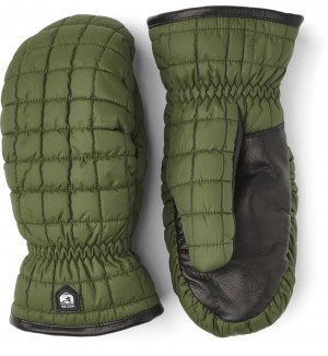 Women's Hestra Moon Light Mitt Ski Gloves Green | EHVSAJ016