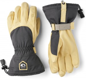 Women's Hestra Narvik Ecocuir Ski Gloves Grey | VTSODU567