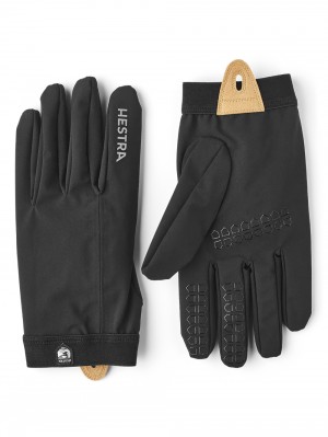 Women's Hestra Nimbus Shell Gloves Black | HCWFSN069