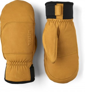 Women's Hestra Omni Mitt Ski Gloves Tan | JYCMPU713