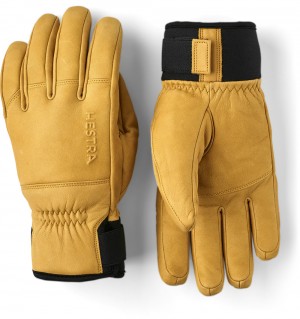 Women's Hestra Omni Ski Gloves Tan | WHDLQR834