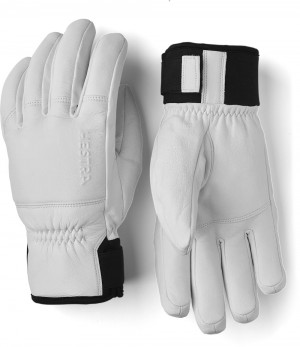 Women's Hestra Omni Ski Gloves White | QECHWP704