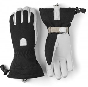 Women's Hestra Patrol Gauntlet Ski Gloves Black | KVNZEL731