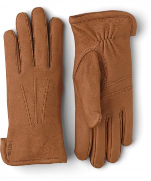 Women's Hestra Rachel Leather Gloves Cork | XSYDUE547