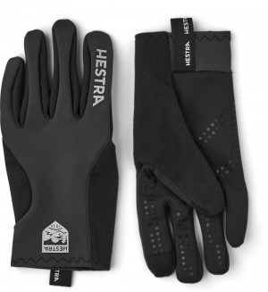 Women's Hestra Runners All Weather Outdoor & Hiking Gloves Dark Grey | QDPEVY239