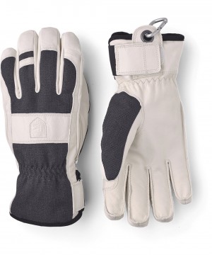 Women's Hestra Tarfala Ski Gloves Charcoal | TDEFNA402