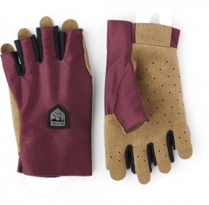 Women's Hestra Ventair Short 5-finger Bike & Mtb Gloves Dark Red | ANCTZG514