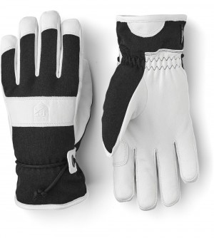 Women's Hestra Voss CZone Mitt Ski Gloves Black | HINDSB294