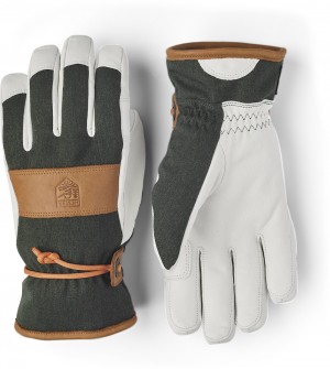 Women's Hestra Voss CZone Waterproof Gloves Forest | GXVMKU184