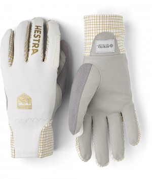 Women's Hestra W.S. Breeze Cross Country Ski Gloves White | VNWHAJ951