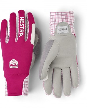 Women's Hestra W.S. Breeze Cross Country Ski Gloves Fuchsia | HCBNZX925