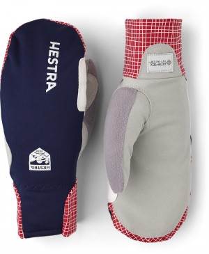 Women's Hestra W.S. Breeze Mitt Cross Country Ski Gloves Navy | HLGKUX425