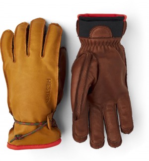 Women's Hestra Wakayama Ski Gloves Cork/Brown | SNMPFC560