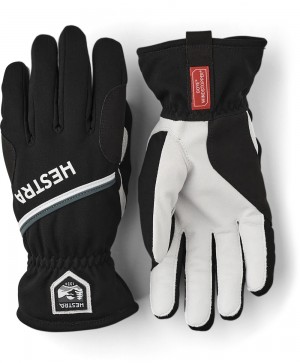 Women's Hestra Windstopper Action Coach Cross Country Ski Gloves Black | UCRYPO058