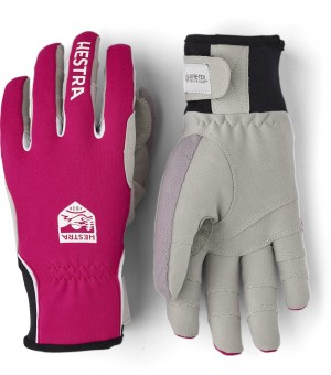 Women's Hestra XC Ergo Grip Cross Country Ski Gloves Fuchsia | YEPLKS190